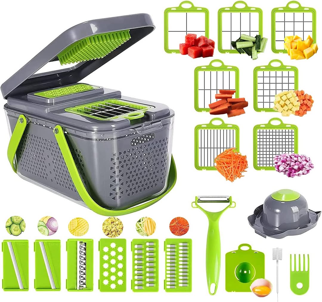💎 8-in-1 Ultimate Vegetable Chopper & Slicer 🍆🔪 – 50% OFF! 🎉