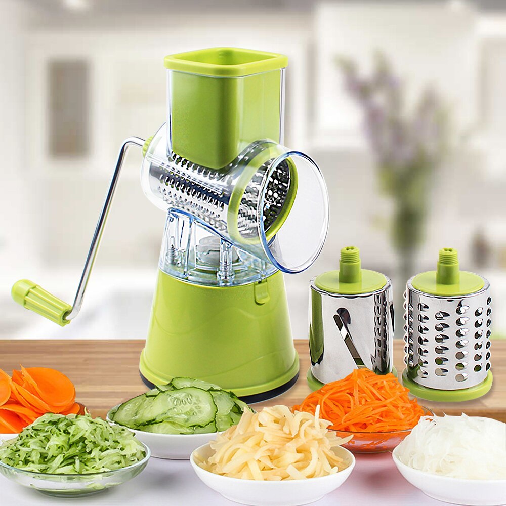 🔥 Premium Stainless Steel 3 in 1 Vegetable Cutter & Slicer