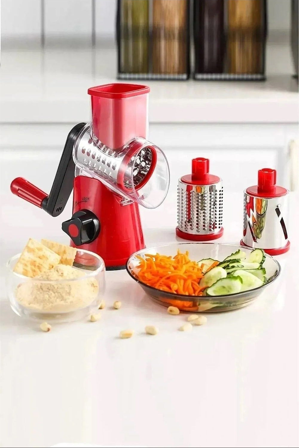 🔥 Premium Stainless Steel 3 in 1 Vegetable Cutter & Slicer