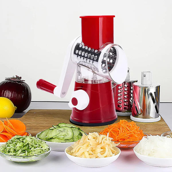 🔥 Premium Stainless Steel 3 in 1 Vegetable Cutter & Slicer