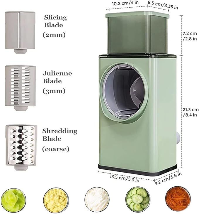 🔥 Premium Stainless Steel 3 in 1 Vegetable Cutter & Slicer