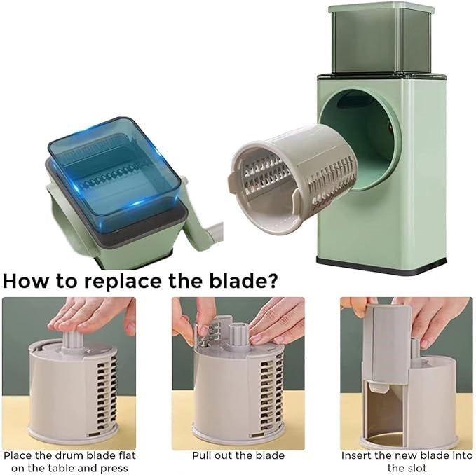 🔥 Premium Stainless Steel 3 in 1 Vegetable Cutter & Slicer