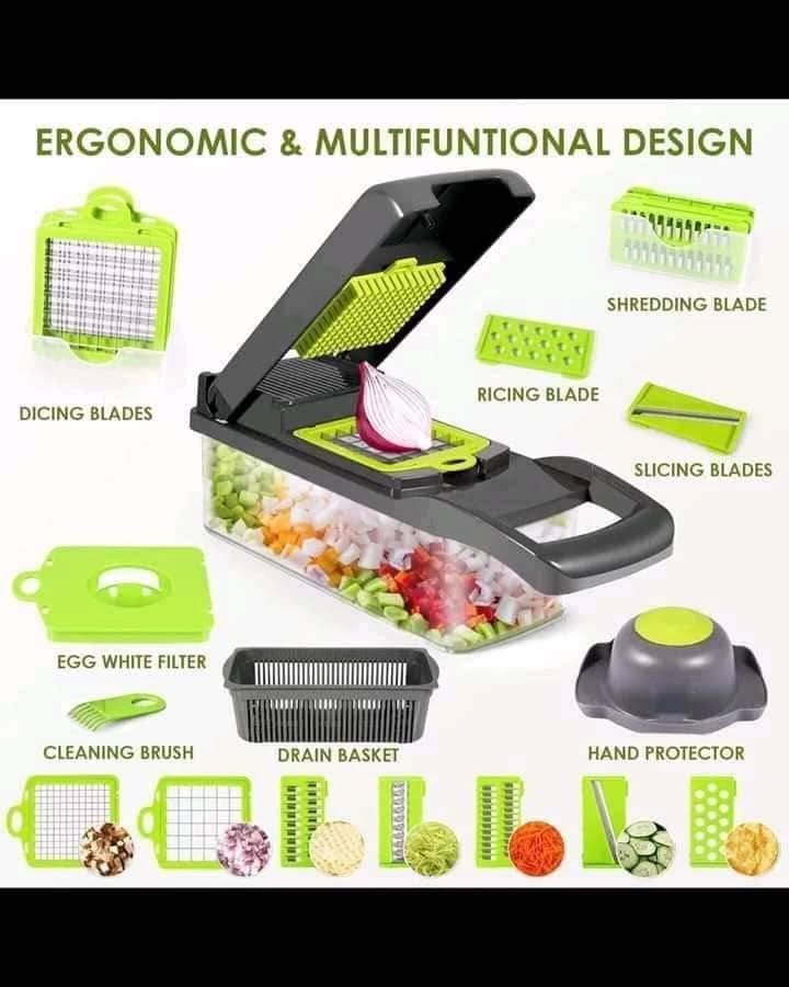 💎 8-in-1 Ultimate Vegetable Chopper & Slicer 🍆🔪 – 50% OFF! 🎉