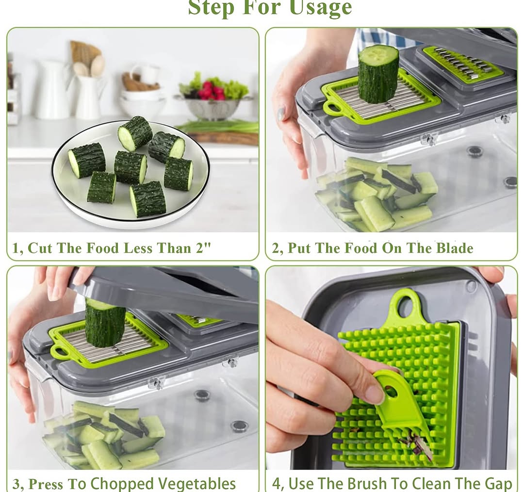 💎 8-in-1 Ultimate Vegetable Chopper & Slicer 🍆🔪 – 50% OFF! 🎉