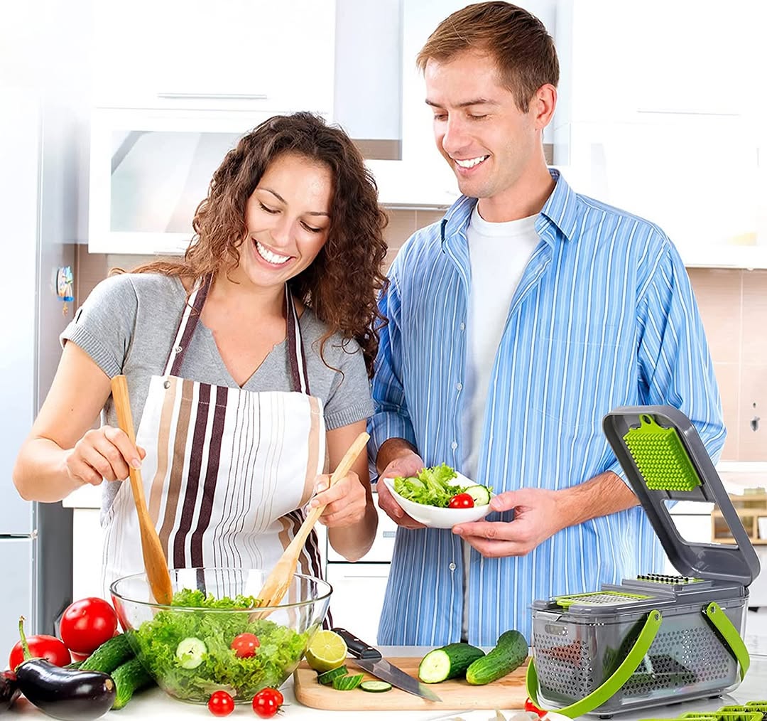 💎 8-in-1 Ultimate Vegetable Chopper & Slicer 🍆🔪 – 50% OFF! 🎉