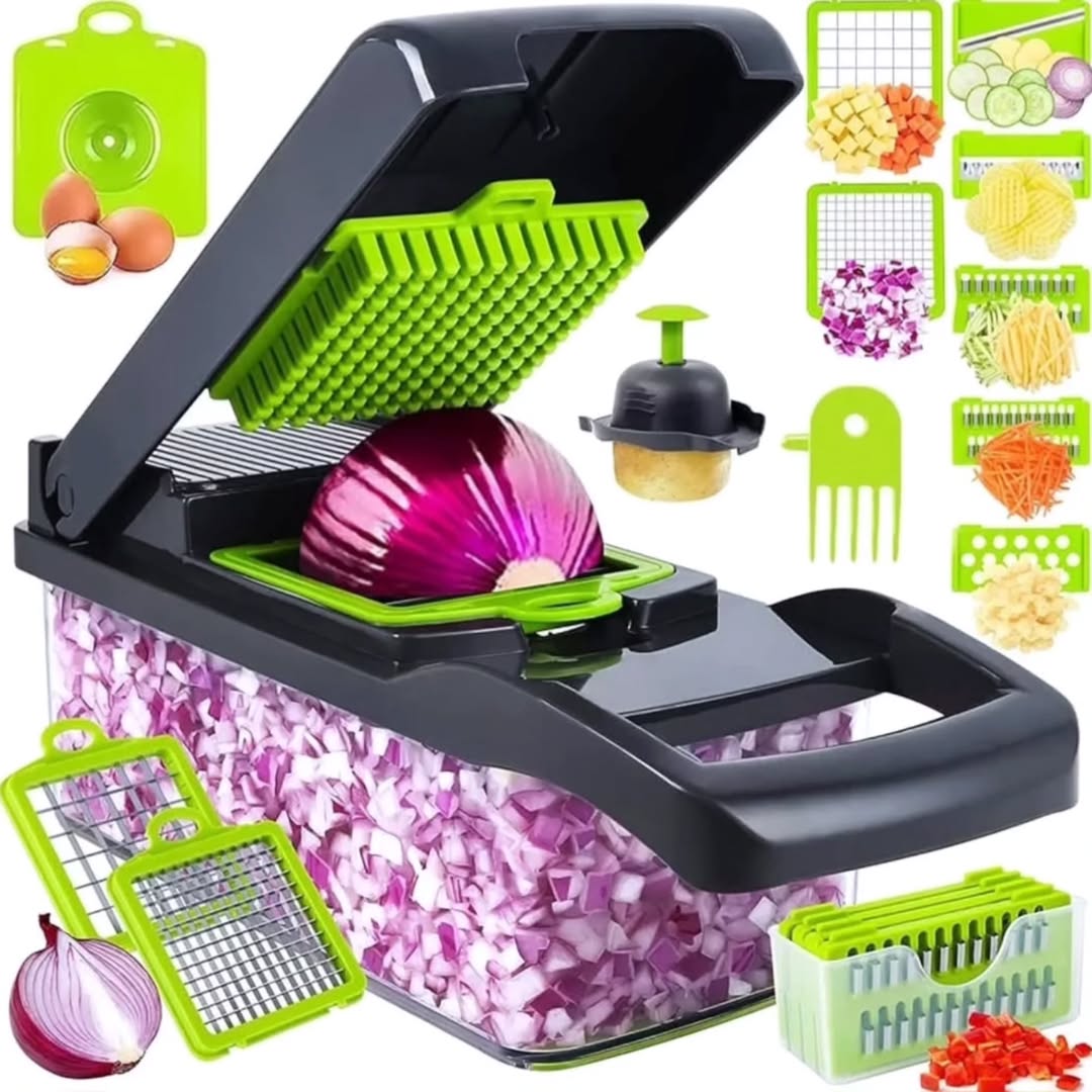 💎 8-in-1 Ultimate Vegetable Chopper & Slicer 🍆🔪 – 50% OFF! 🎉