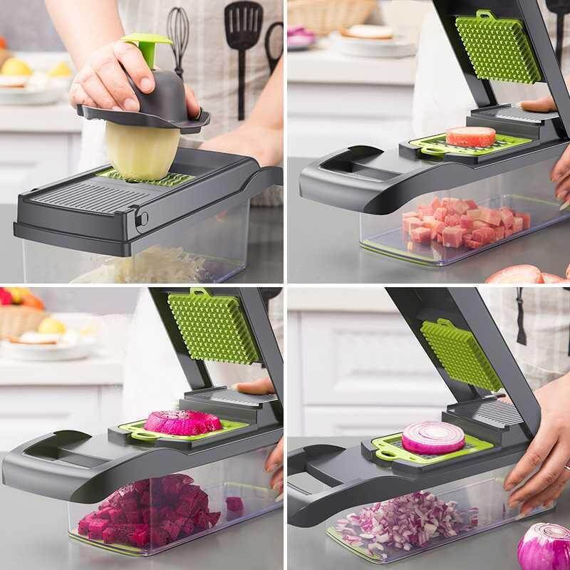 💎 8-in-1 Ultimate Vegetable Chopper & Slicer 🍆🔪 – 50% OFF! 🎉